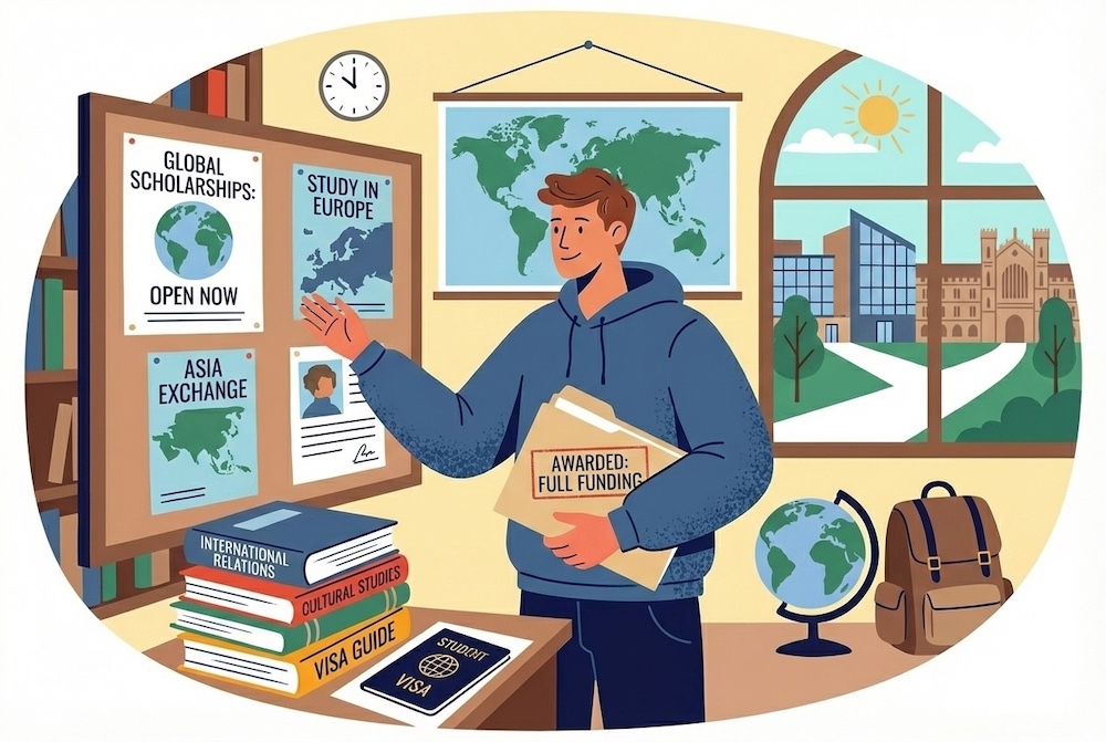 ทุนเรียนต่อต่างประเทศ ฉบับเต็ม ปี 2026 รวบรวมข้อมูลให้น้องๆทุกระดับ ทุนเรียนต่อต่างประเทศ